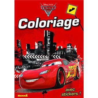 Cars Tome 2 Cars 2 Coloriage Avec Stickers Ville Fond Rouge Nathalie Wilkin Broche Achat Livre Fnac