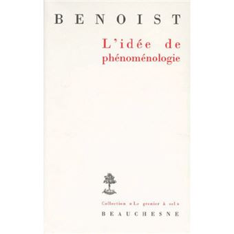 L'idée de phénoménologie