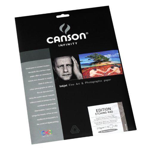 Papier Photo Canson Infinity Etching Rag A4 10 Feuilles