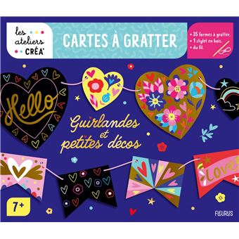 Mes cartes à gratter - guirlandes et petites décos