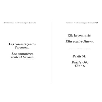 Petit Livre des holorimes et autres dialogues de sourds