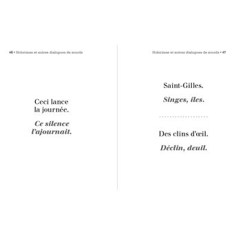 Petit Livre des holorimes et autres dialogues de sourds