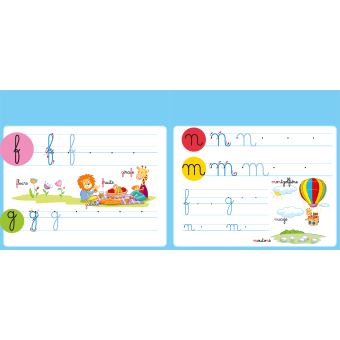 Livre ardoise - Lettres minuscules et chiffres GS
