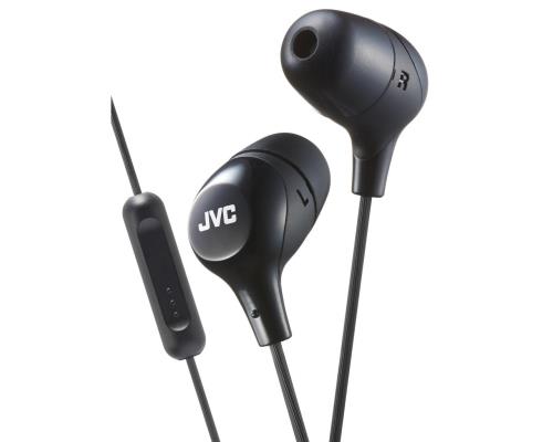 Ecouteurs intra-auriculaires JVC Marshmallow avec télécommande et microphone Noir