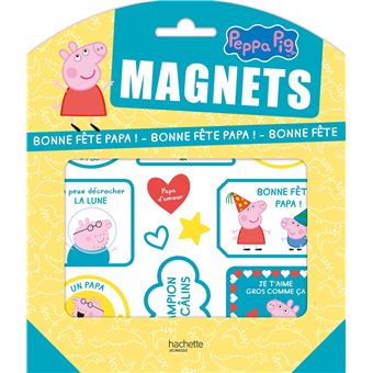 Peppa Pig-Pochettes Magnets - Bonne fête Papa
