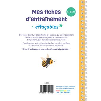 Mes fiches d’entraînement effaçables - Écriture