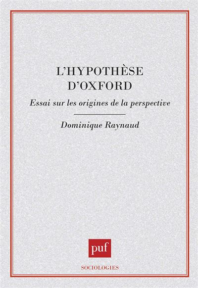 L'hypothèse d'Oxford
