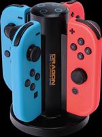 Stand de chargement 4 en 1 noir pour Paire de manettes Nintendo Switch Joy-Con Dragon War