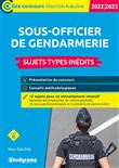 Sous-officier de gendarmerie – Sujets types inédits (Catégorie B – Concours 2022-2023)