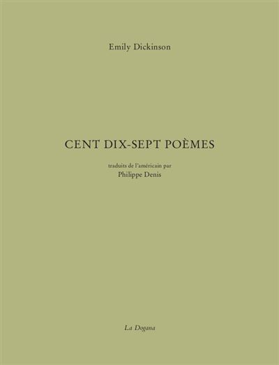 Cent dix-sept poèmes - Emily Dickinson - broché