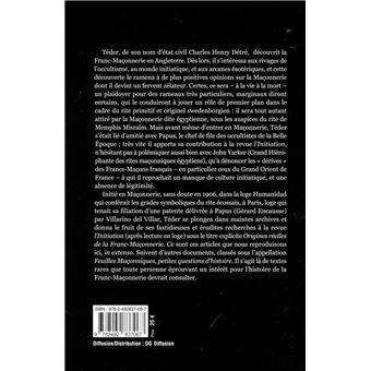Origines réelles de la Franc-Maçonnerie et feuilles maçonniques