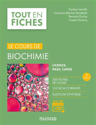 Biochimie - Tout le cours en fiches - 2e éd