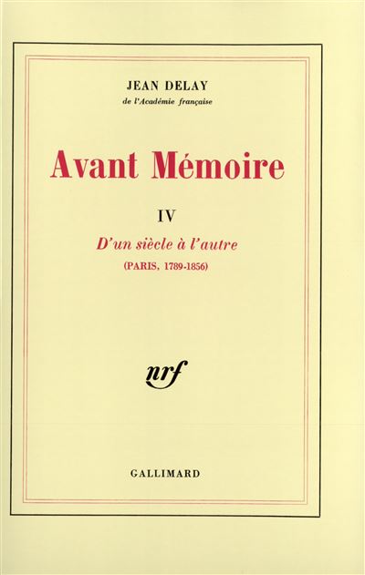 Avant Mémoire - Jean Delay - (donnée non spécifiée)