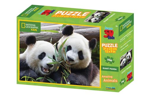 Prime3D - Puzzel - 3D - Reuzenpanda's - 100st.