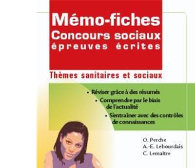 Mémo-fiches Thèmes sanitaires et sociaux concours secteur social