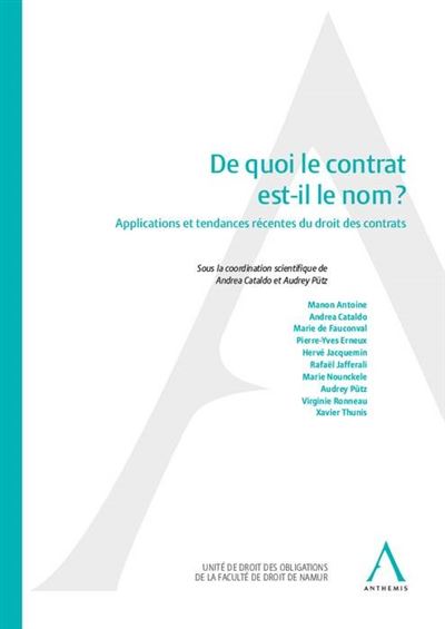 De quoi le contrat est-il le nom ? -  Collectif - broché
