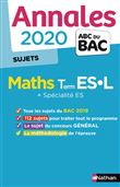 Annales Bac 2020 Maths Term ES-L - NC