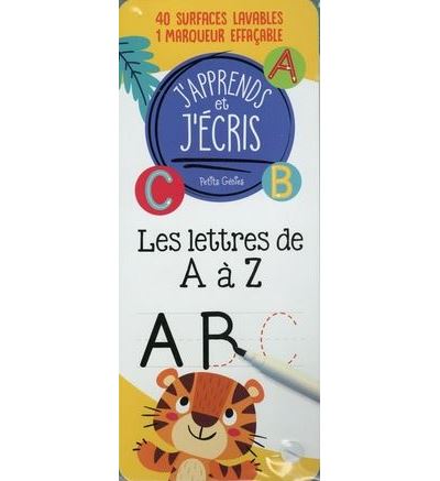 J'apprends et j'écris lettres de A à Z
