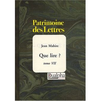 Que lire t vii