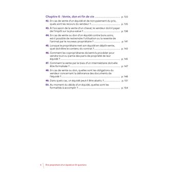 Etre propriétaire d'un équidé en 50 questions