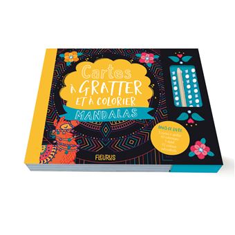 Cartes à gratter et à colorier : Fôret Mandalas