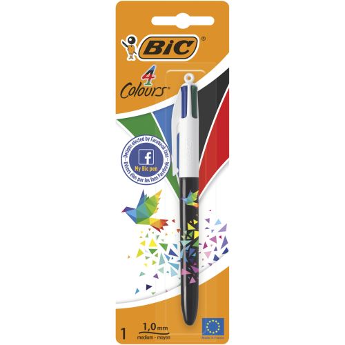 Stylo à bille Bic 4 couleurs Modèle aléatoire