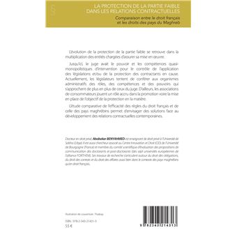 La protection de la partie faible dans les relations contractuelles