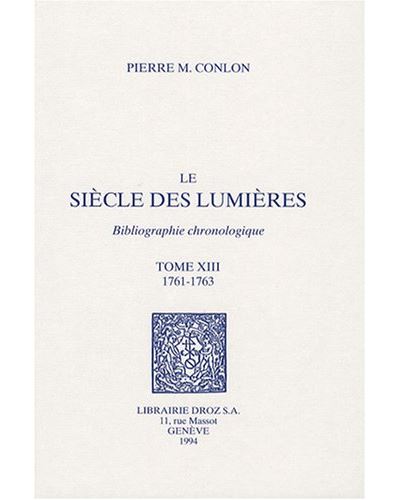 Siecle des lumieres,13:bibliographe chronol.1761-1763