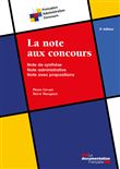 La note aux concours