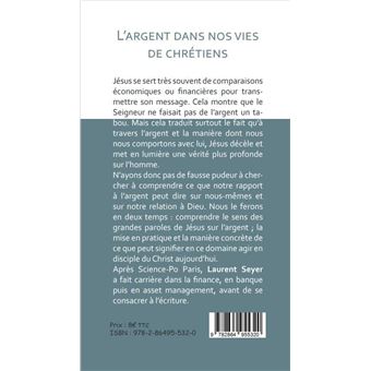 L'argent dans nos vies de chrétiens