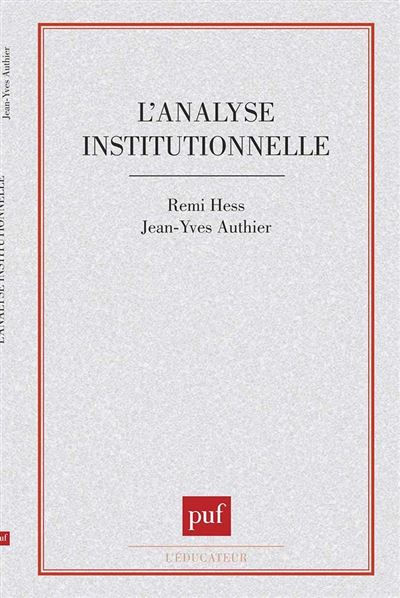 Analyse institutionnelle