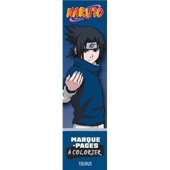 Marque-pages à colorier Naruto   Édition Sasuke