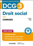 DCG 3 - Droit social - Corrigés 2025-2026