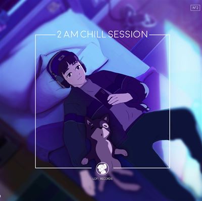 LOFI GIRL PRESENTS : 2 A.M CHILL SESSION Édition Numérotée Vinyle Bleu Marbré
