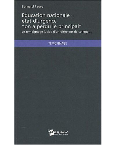 Education nationale : etat d'u