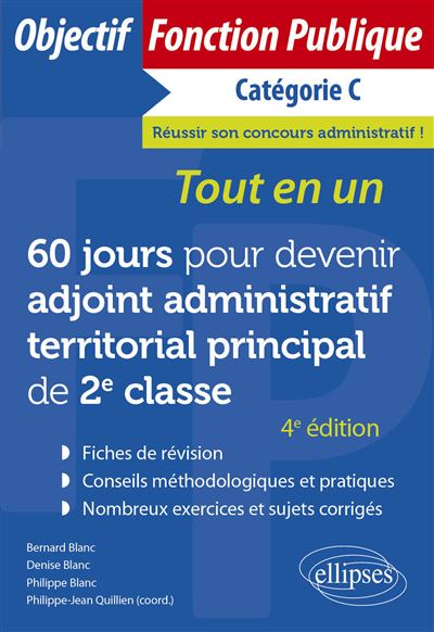 60 jours pour devenir adjoint administratif territorial de 1re classe
