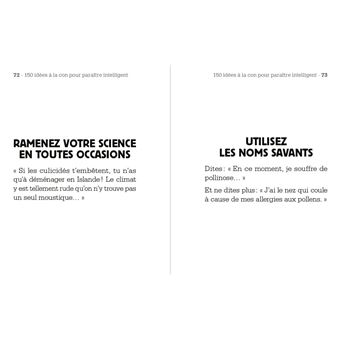 Petit livre de 150 idées à la con pour paraître intelligent