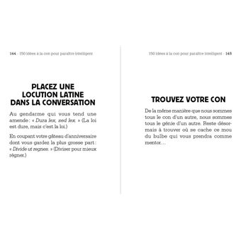 Petit livre de 150 idées à la con pour paraître intelligent