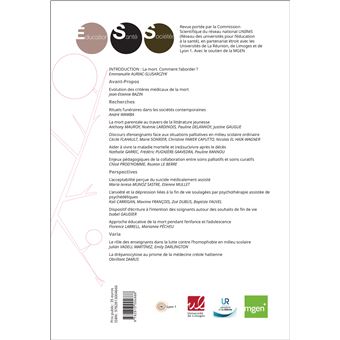 Revue Education, Santé, Sociétés, Vol. 8, No. 2