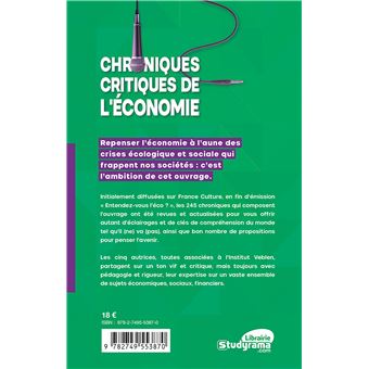 Chroniques critiques de l'économie
