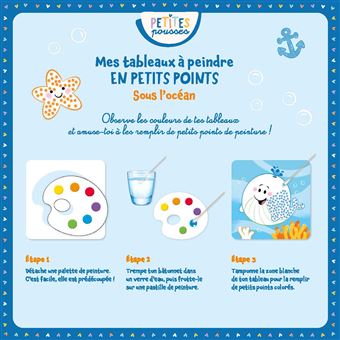 Mes tableaux à peindre en petits points. Sous l'océan