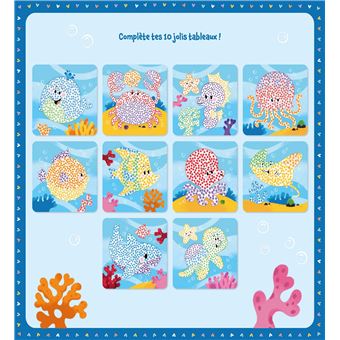 Mes tableaux à peindre en petits points. Sous l'océan