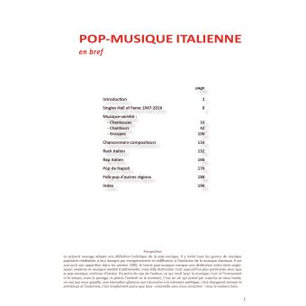 Pop-musique italienne en bref
