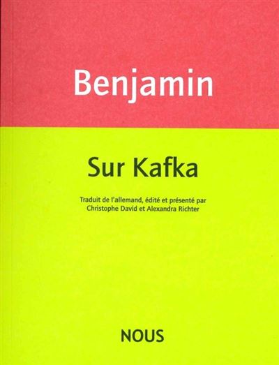 Sur Kafka - Walter Benjamin - broché