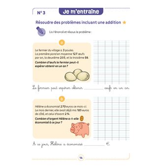 Mes fiches d’entraînement effaçables - Additions posées