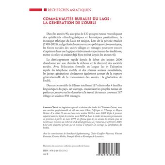 Communautés rurales du Laos : la génération de l'oubli