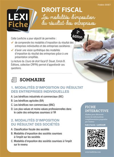 Droit fiscal - Frédéric Douet - broché