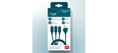 THREE HUGS - CHARGING AND SYNCHRONIZATION MULTI CABLE