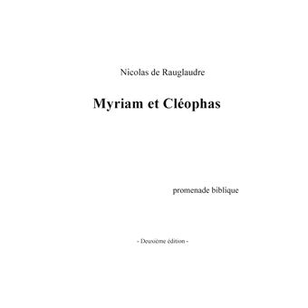 Myriam et Cléophas