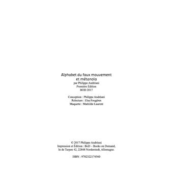 Alphabet du Faux Mouvement et Métanoïa
